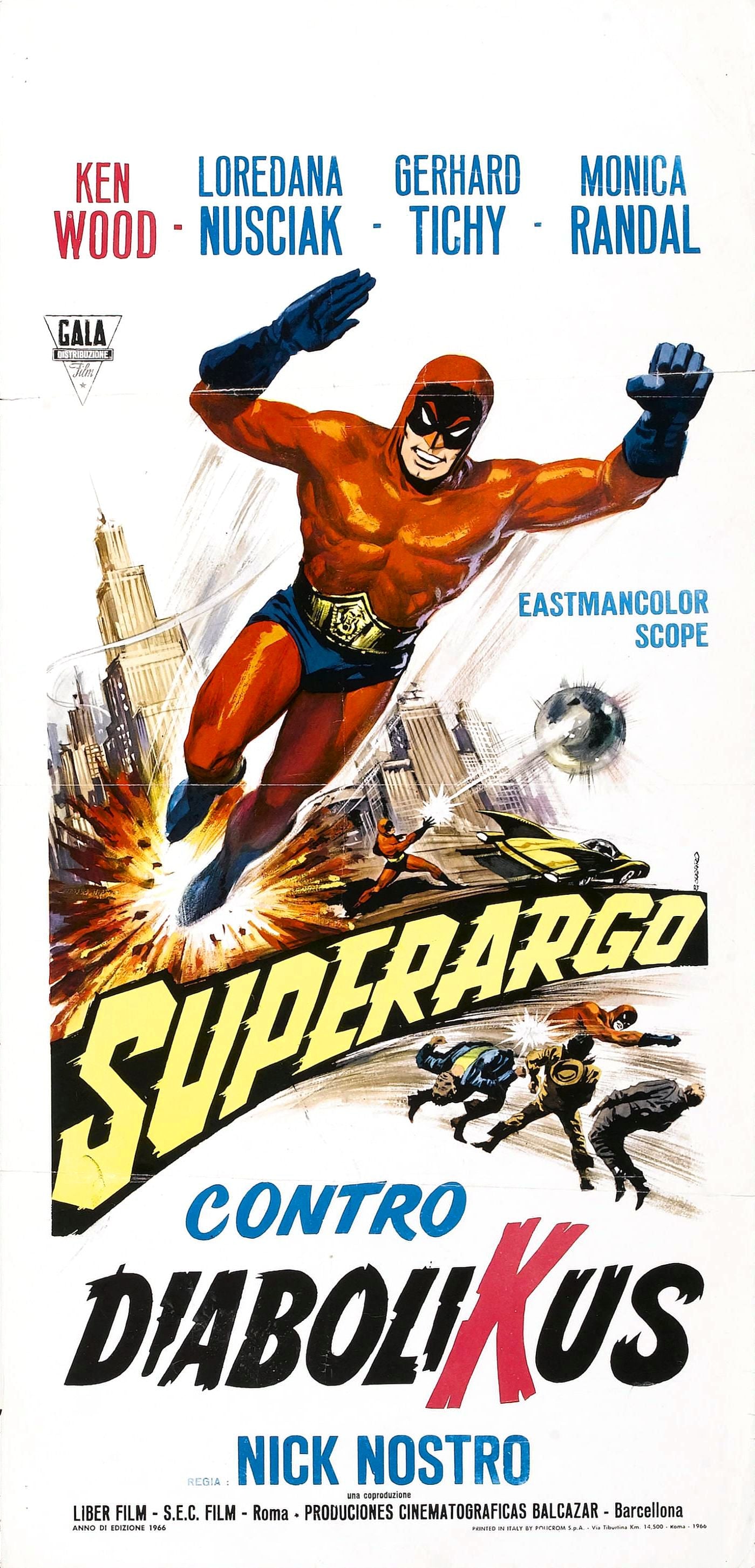 Superargo Vs Diabolicus 03 Movie Magnet