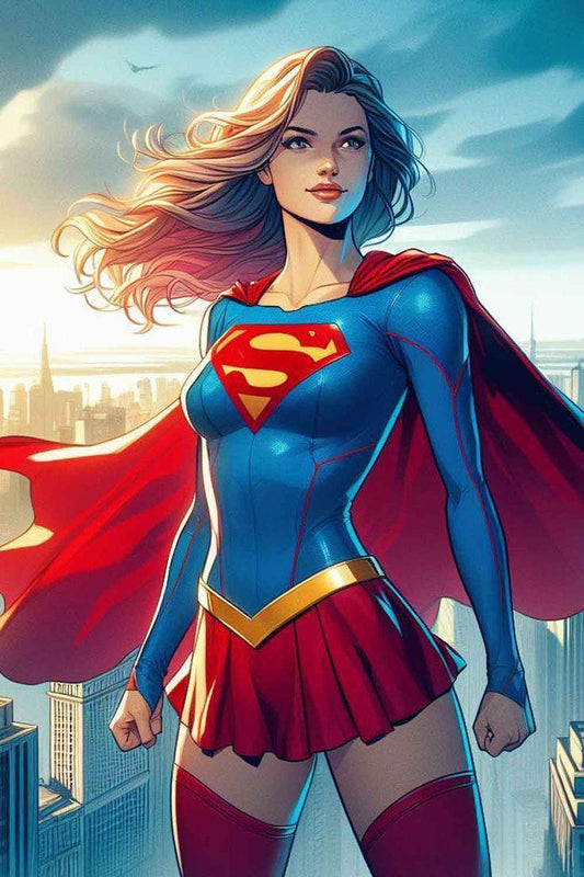 Supergirl Hero Portrait (2) Print Poster