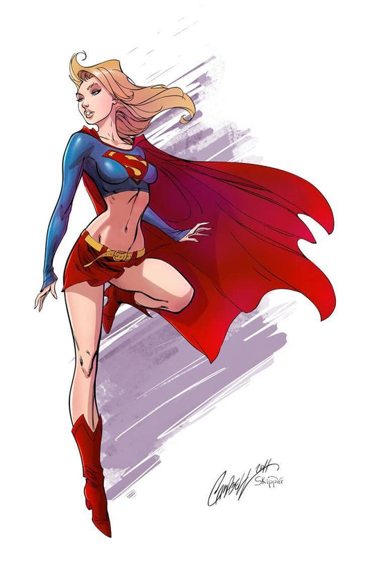 Supergirl Illustration Print Poster