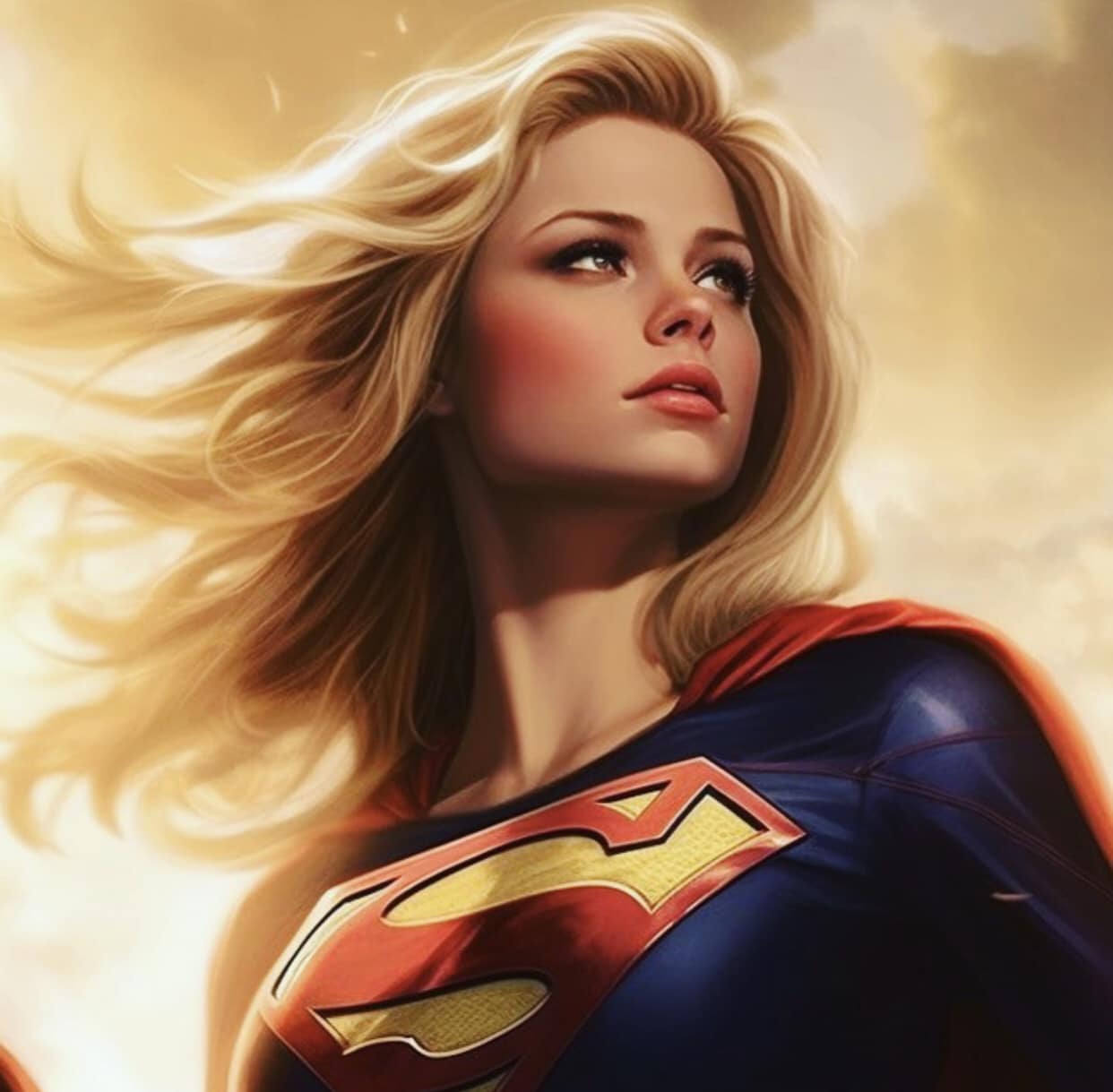 Supergirl Portrait Confident Pose Print Poster