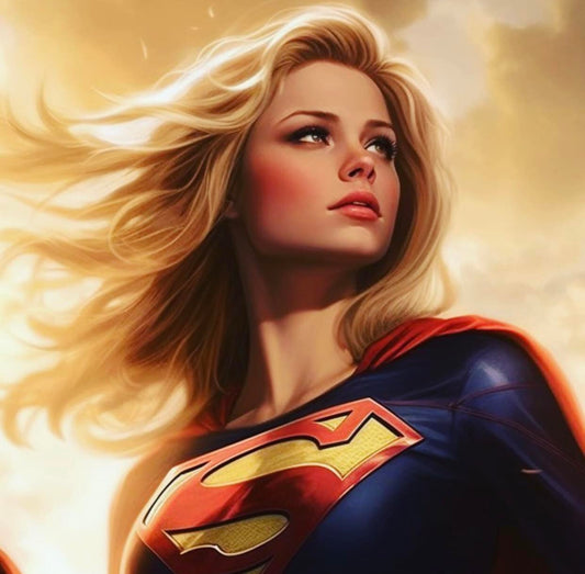 Supergirl Portrait Confident Pose Print Poster