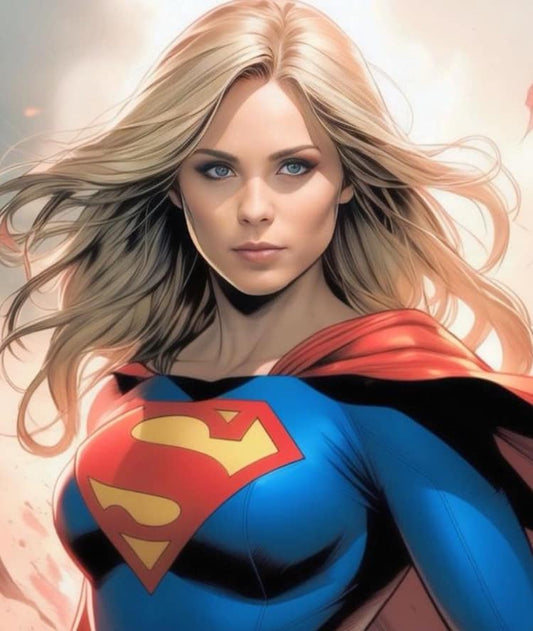 Supergirl Portrait Heroic Drama Print Poster