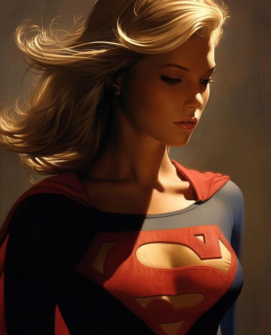 Supergirl Portrait (3) Print Poster