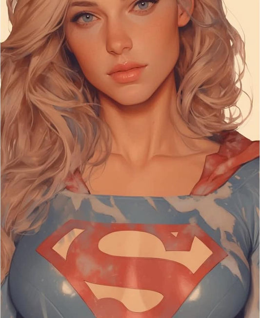 Supergirl Portrait (4) Print Poster