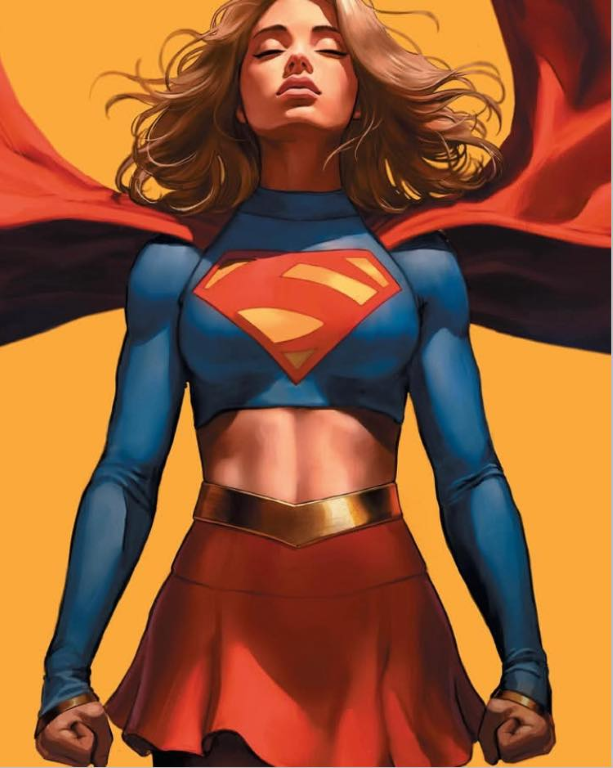 Supergirl Blue Costume 453 Print Poster