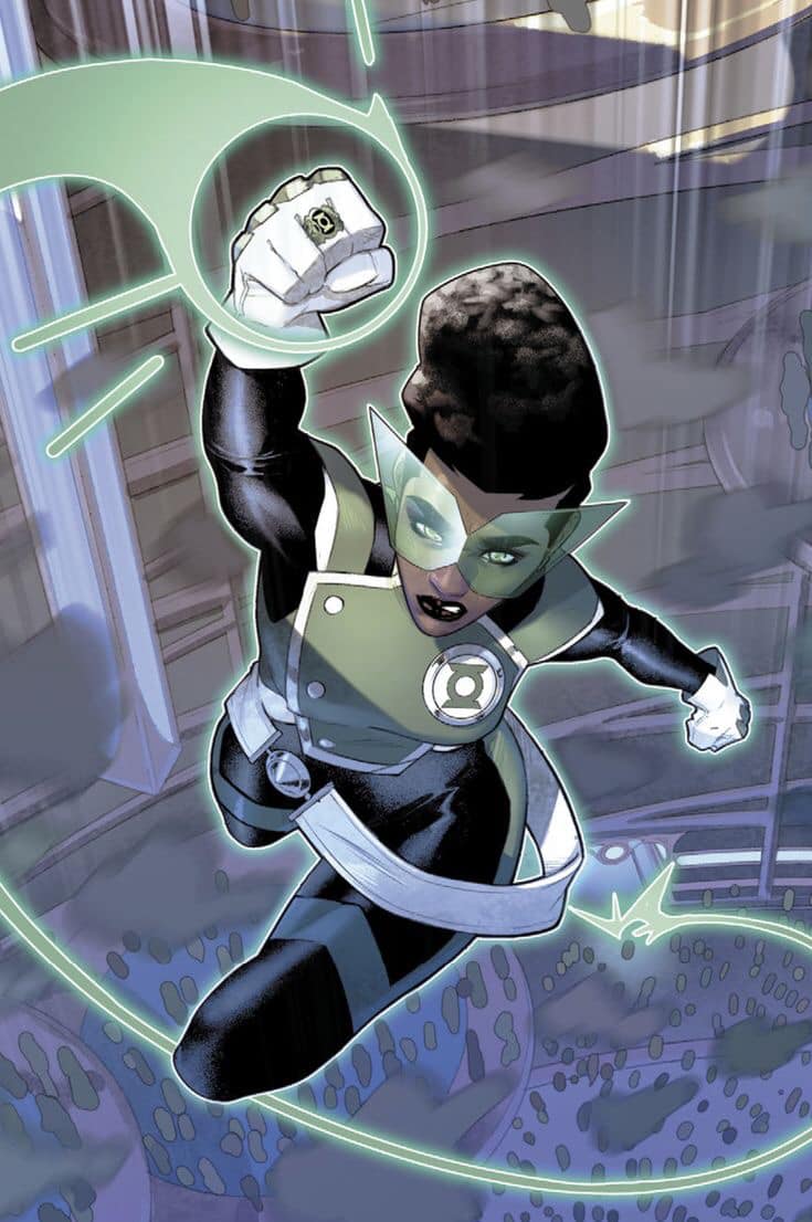 Superhero Action Flight Green Lantern Print Poster