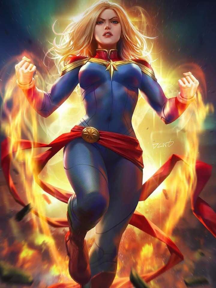 Superhero Action Portrait Print Poster
