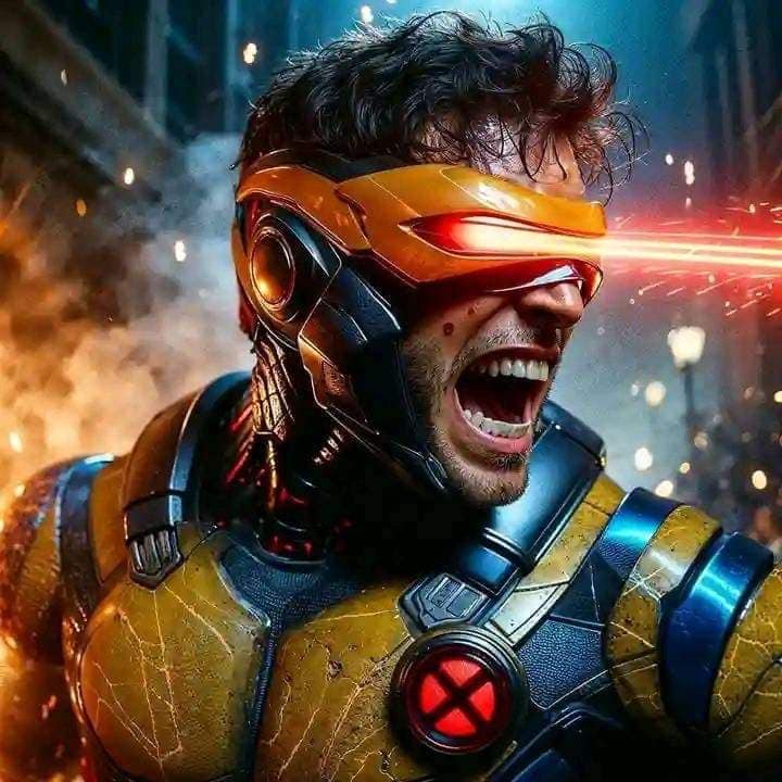 Superhero Action Portrait (5) Print Poster