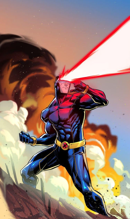 Superhero Action Pose Print Poster