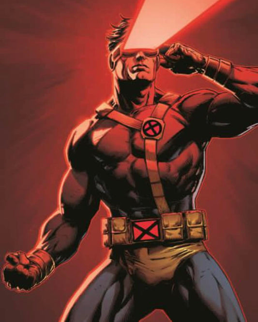 Superhero Action Pose Cyclops Print Poster