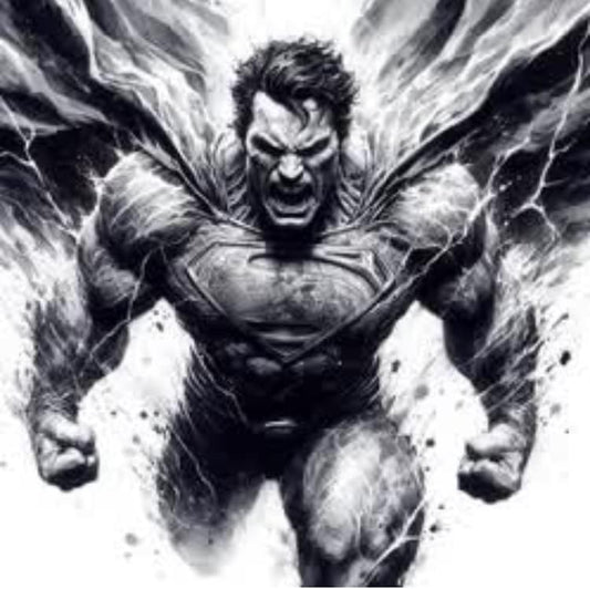 Superhero Action Pose (10) Print Poster