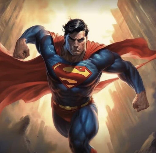 Superhero Action Pose (3) Print Poster