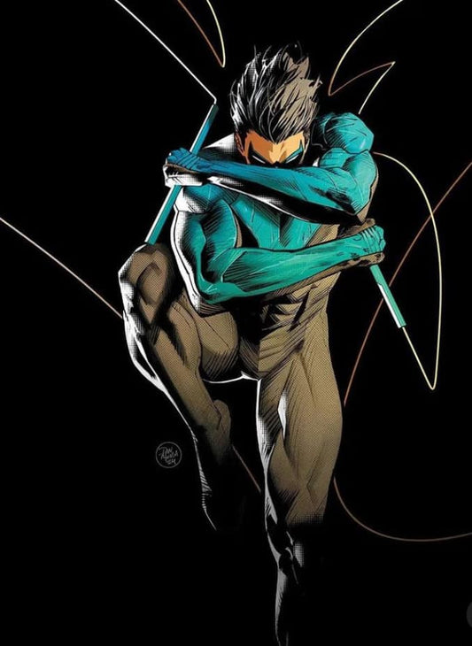 Superhero Action Pose (6) Print Poster