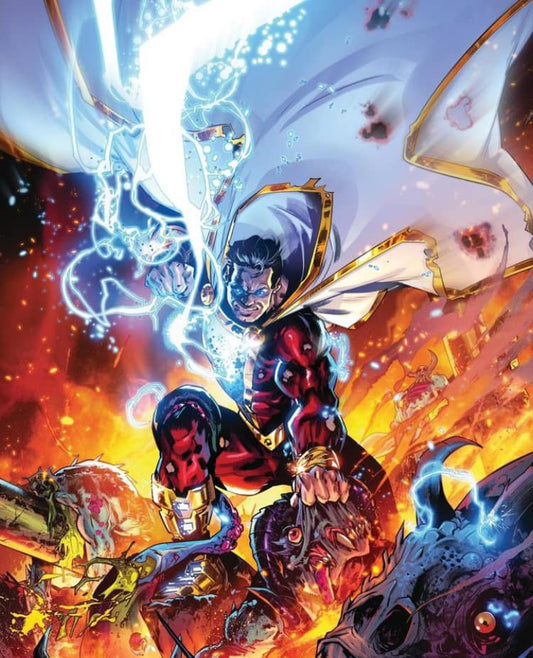 Superhero Action Scene Mastering Energy Print Poster