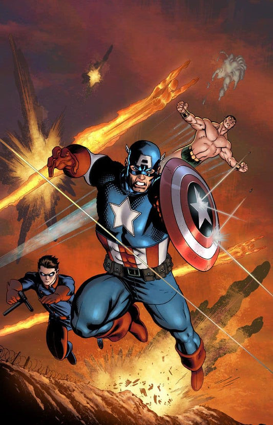 Superhero Action Scene (5) Print Poster