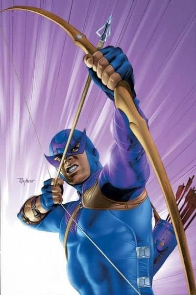 Superhero Archer Action Pose Print Poster