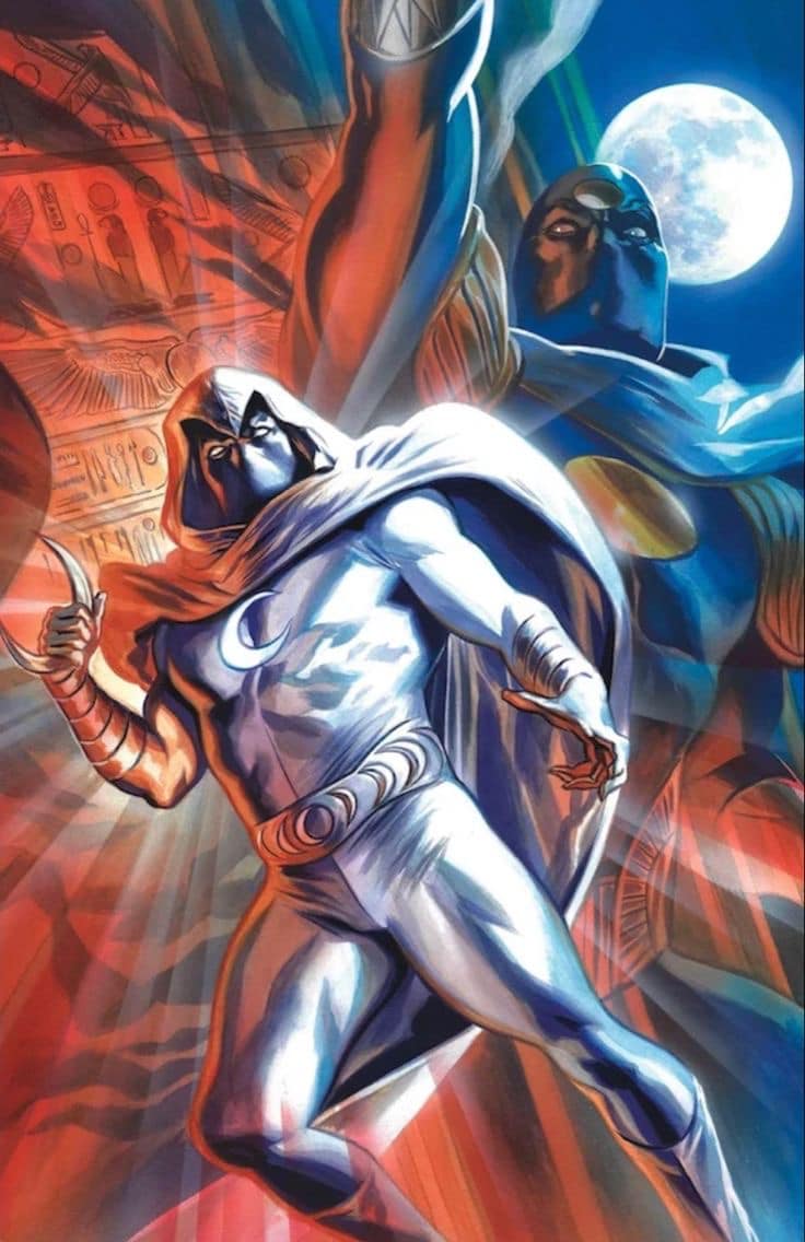 Superhero Art Moonlight Print Poster