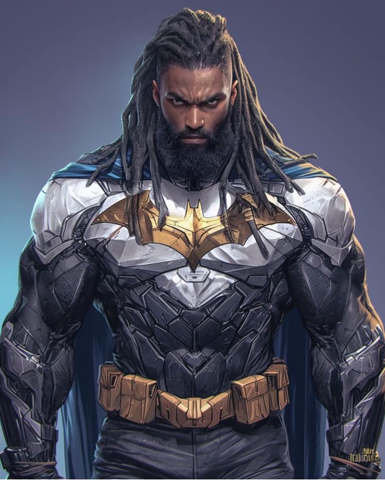 Superhero Batman Portrait Dreads Jigsaw Puzzle
