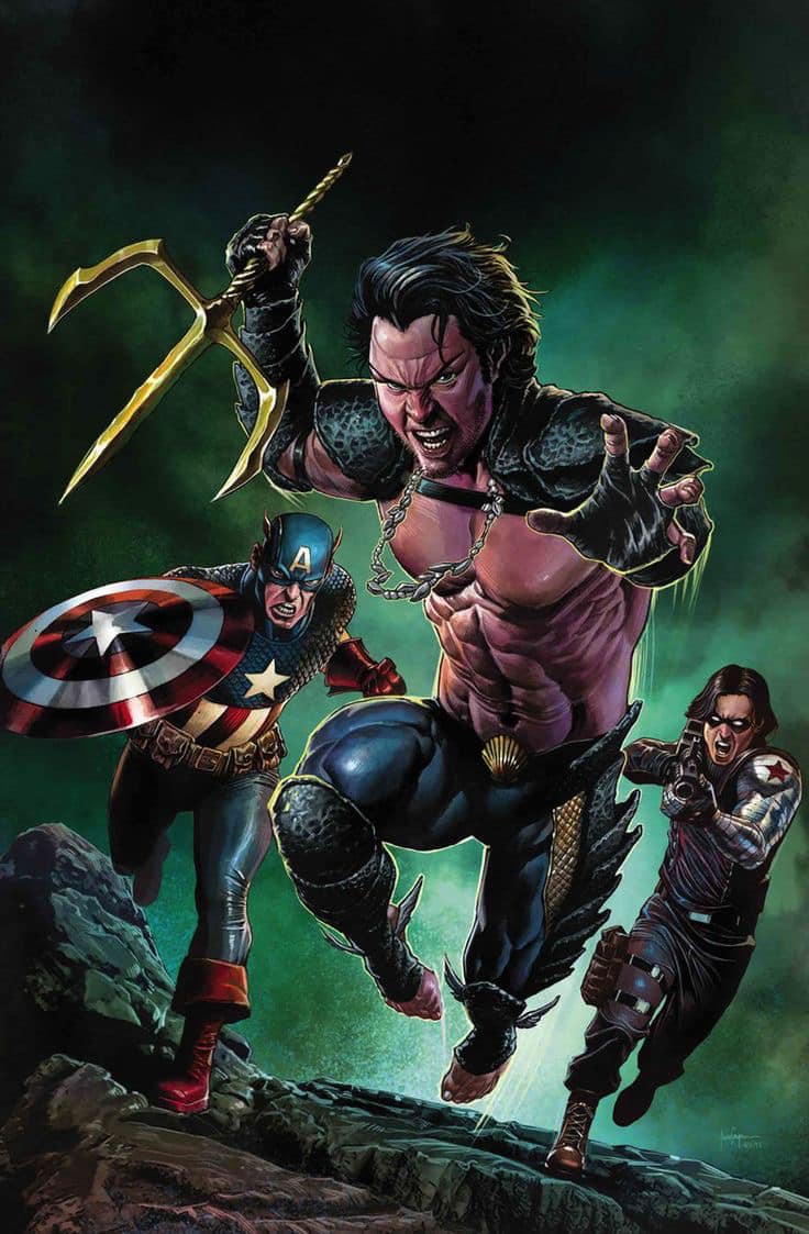 Superhero Battle Action Scene (2) Print Poster