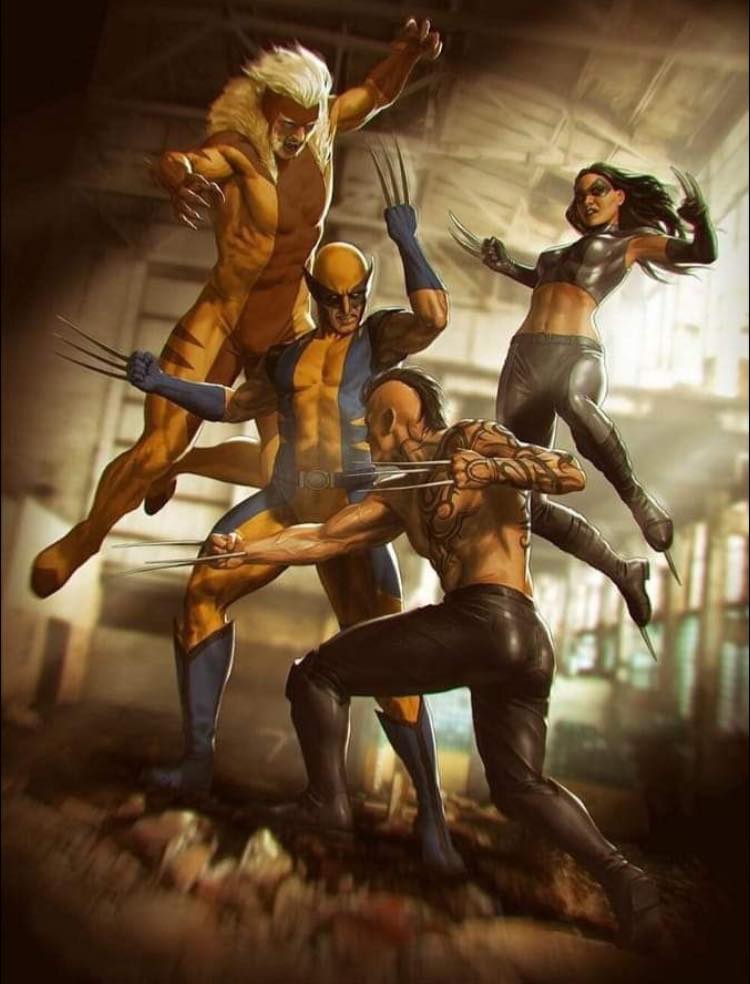 Superhero Battle Artwork Print Poster