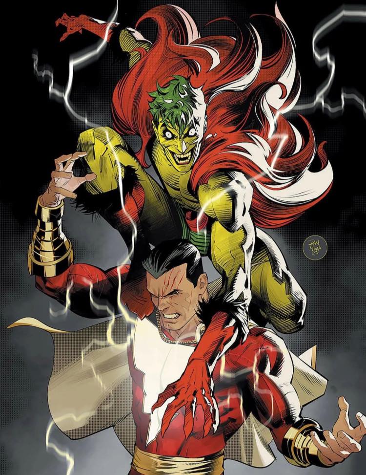 Superhero Battle Comic Art Print Poster