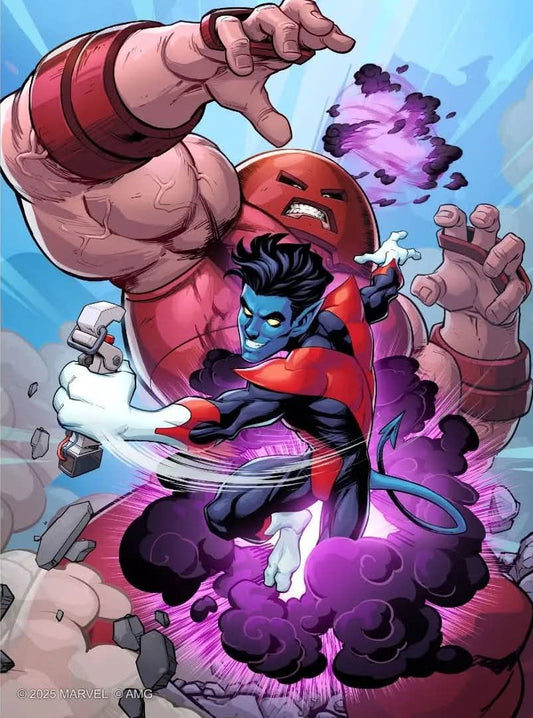 Superhero Battle Dynamic Action Print Poster