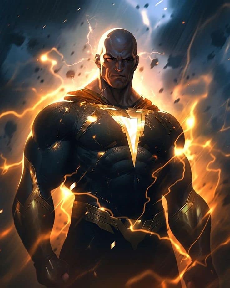 Superhero Black Adam Illustration Jigsaw Puzzle