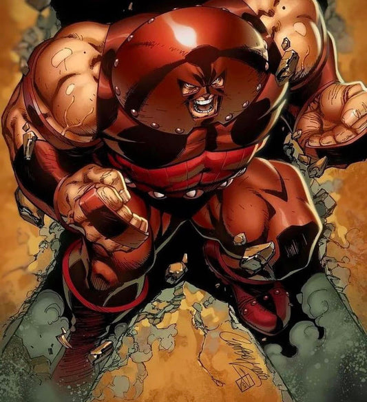 Superhero Character Breaking Through Walls Print Poster