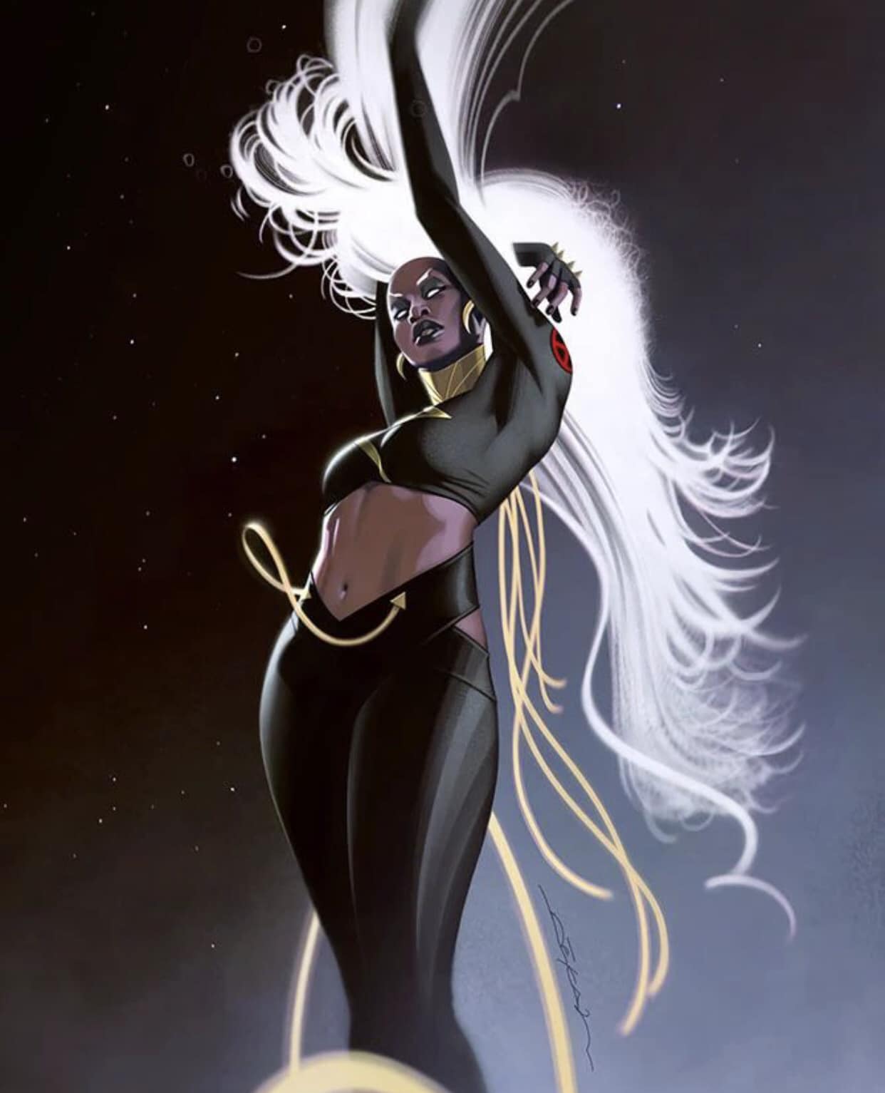 Superhero Character Dynamic Pose Print Poster