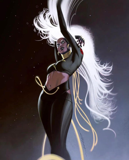 Superhero Character Dynamic Pose Print Poster