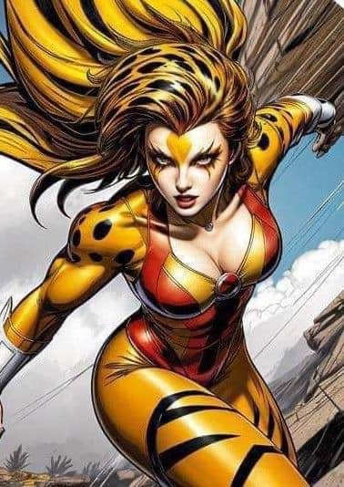 Superhero Character Leaping (2) Jigsaw Puzzle