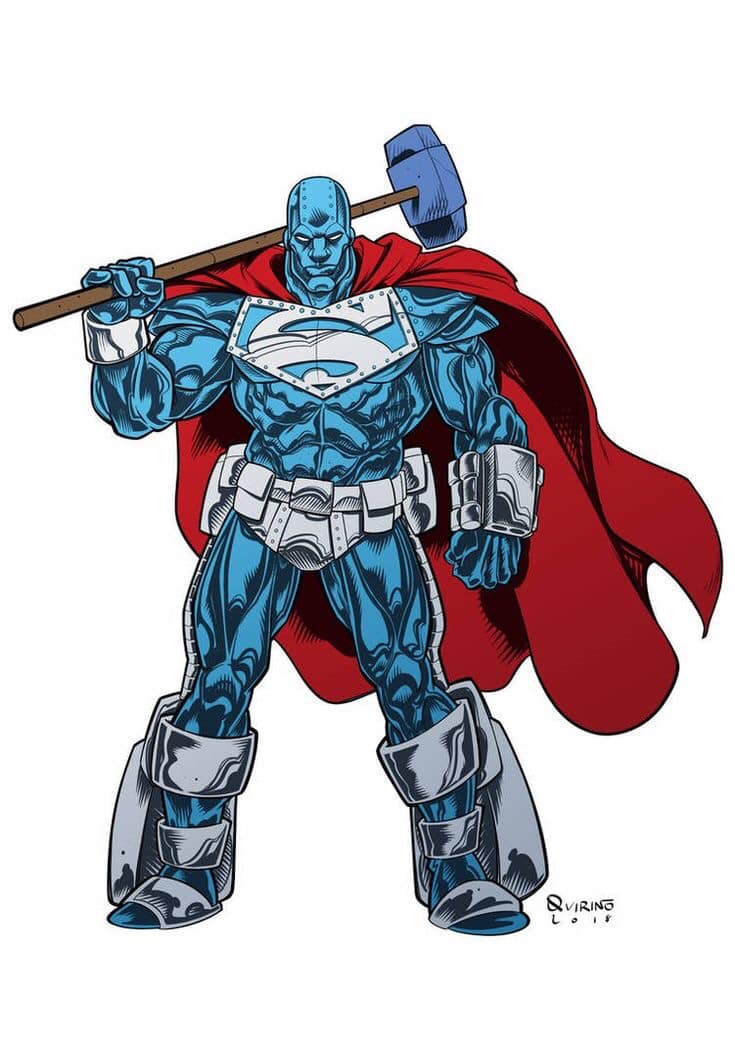 Superhero Character Mjolnir Red Cape Print Poster