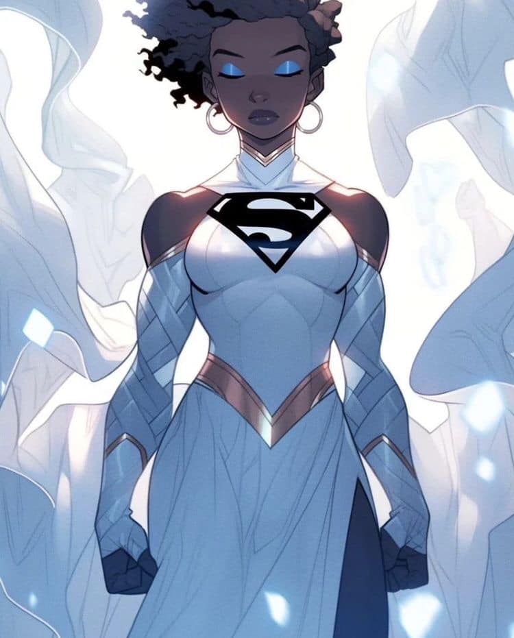 Superhero Character Portrait (3) Print Poster