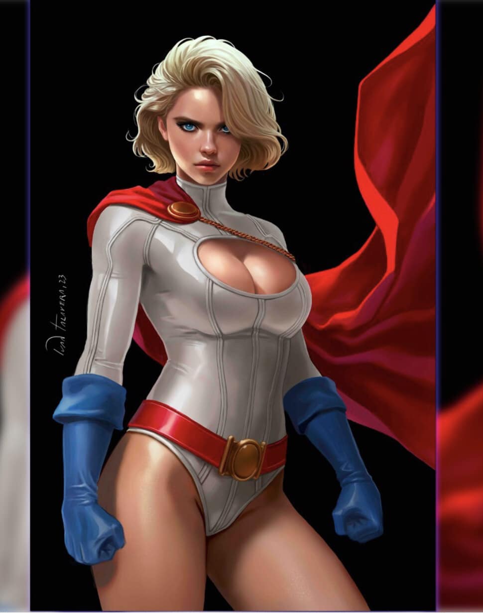 Superhero Character Portrait (5) Print Poster