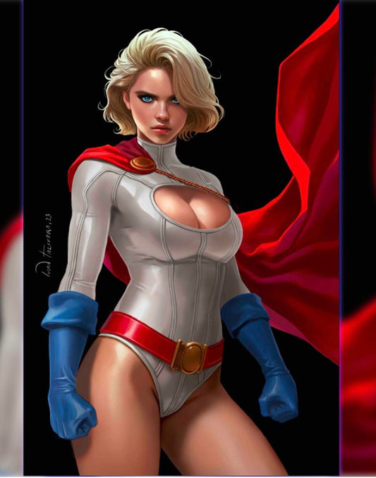 Superhero Character Portrait (5) Print Poster