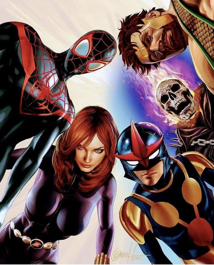 Superhero Collage Action Scene Jigsaw Puzzle