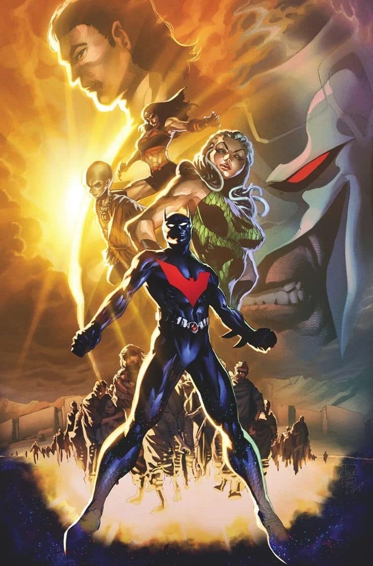 Superhero Collage Vigilante Scene Print Poster