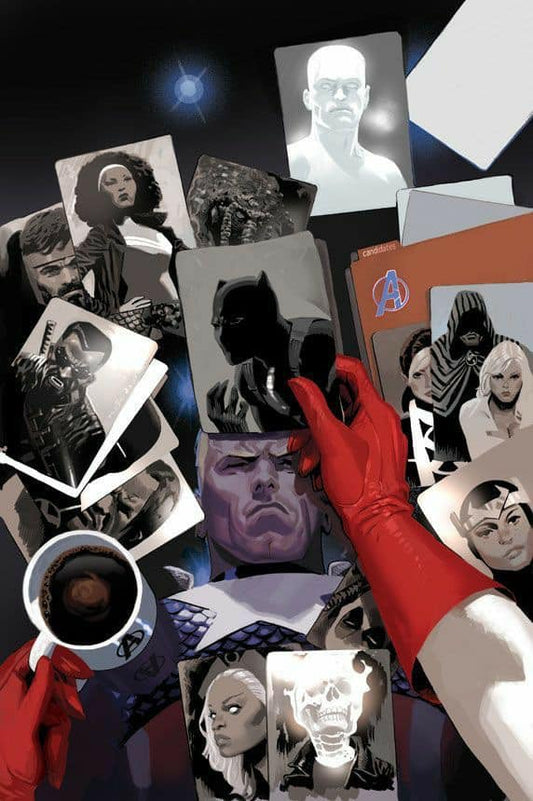 Superhero Collection Cards Coffee Print Poster