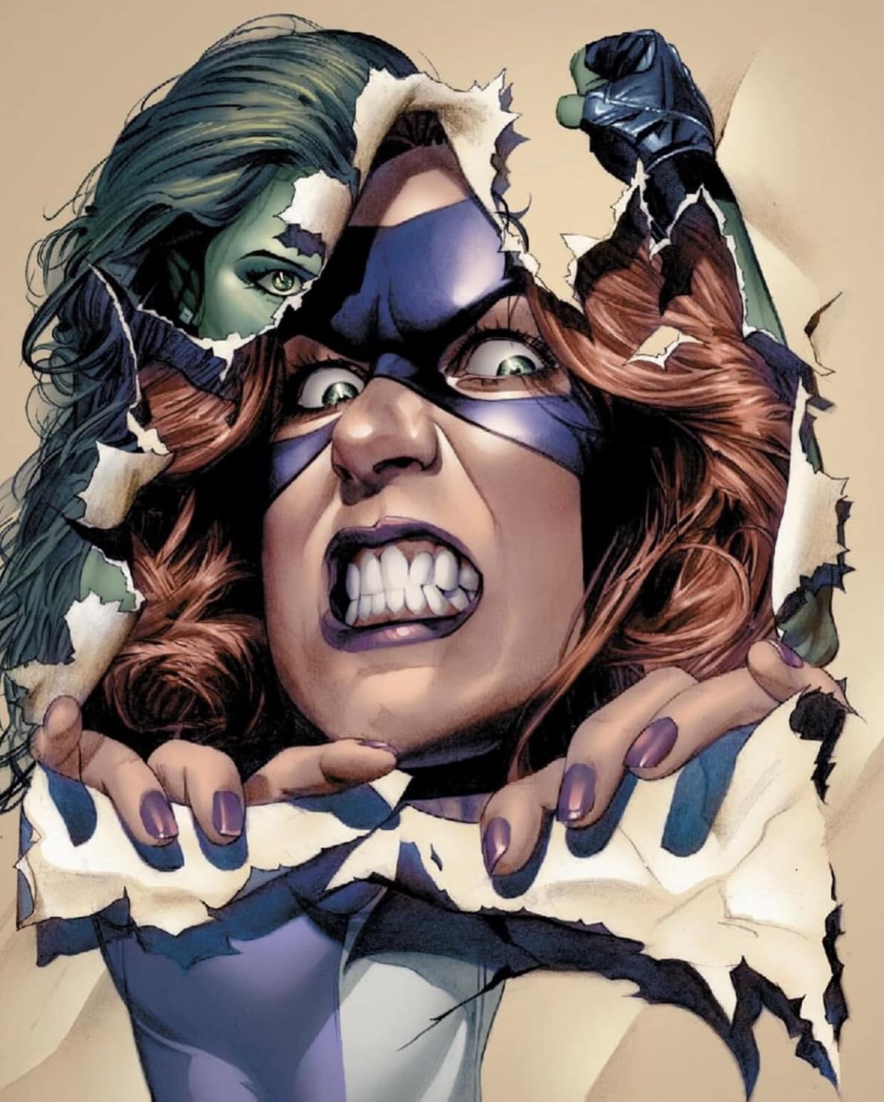 Superhero Comic Characters Dynamic Duel Print Poster