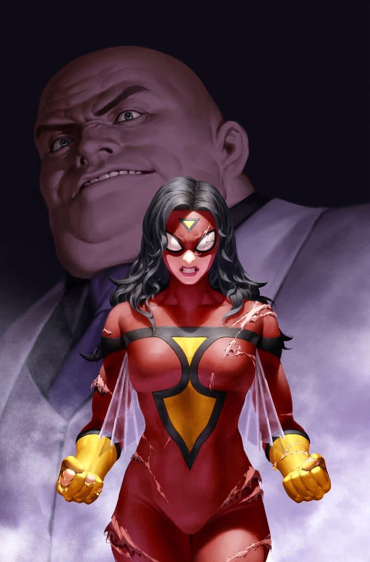 Superhero Confrontation Villain Print Poster