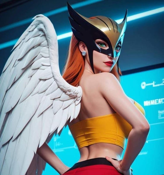 Superhero Cosplay With Wings Print Poster