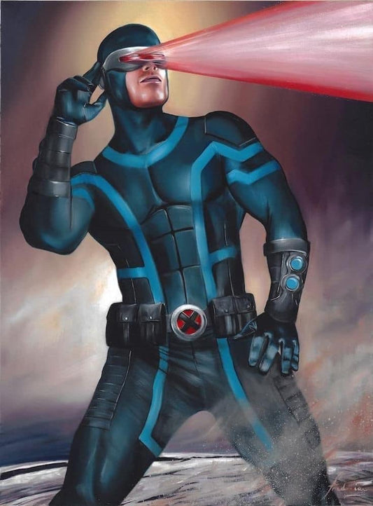 Superhero Cyclops Posing Print Poster