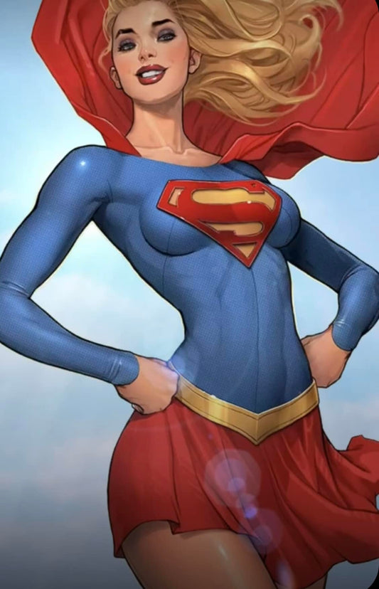 Superhero Female Character Portrait Print Poster
