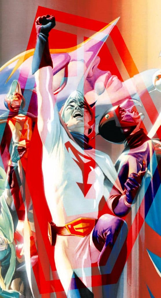 Superhero Fight Scene (3) Print Poster