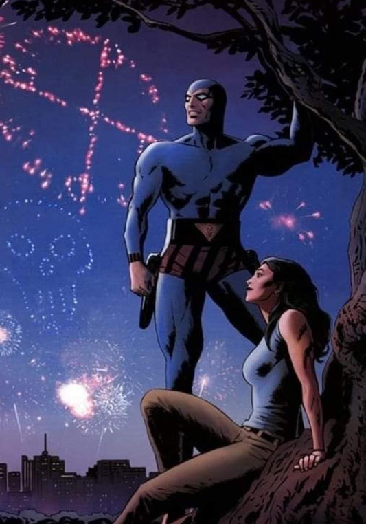 Superhero Fireworks Moment Print Poster