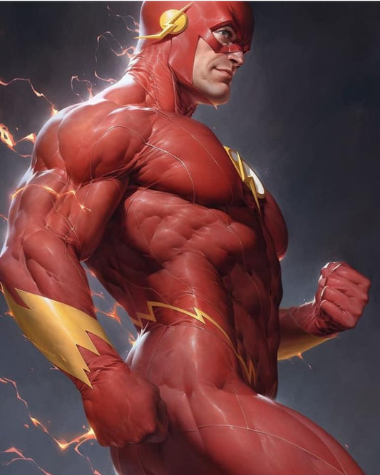 Superhero Flash Heroic Pose Print Poster