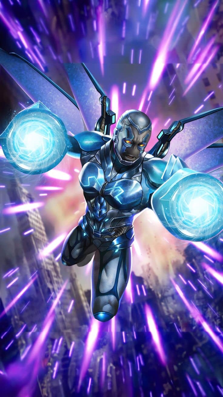 Superhero Flight With Energy Effects Print Poster