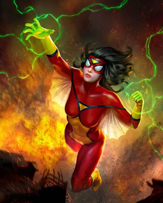 Superhero Flying Action (3) Print Poster