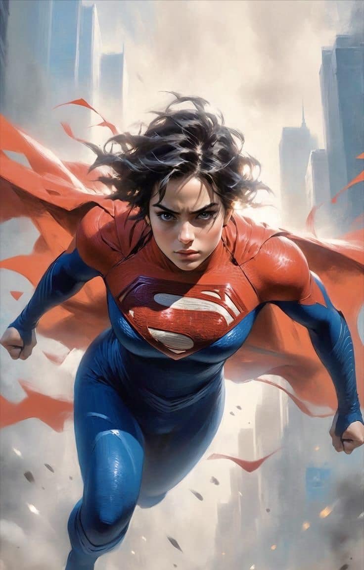 Superhero Flying Portrait Jigsaw Puzzle