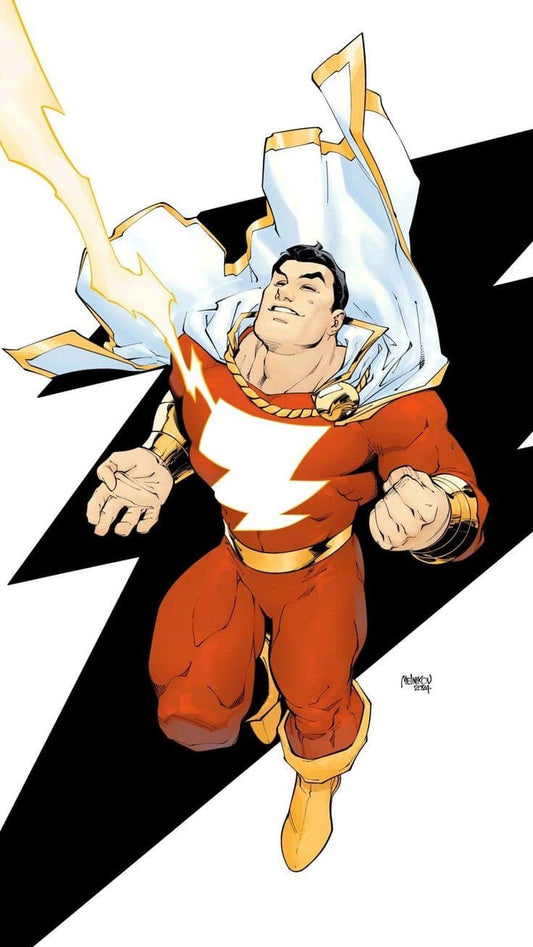 Superhero Flying Pose Shazam Print Poster